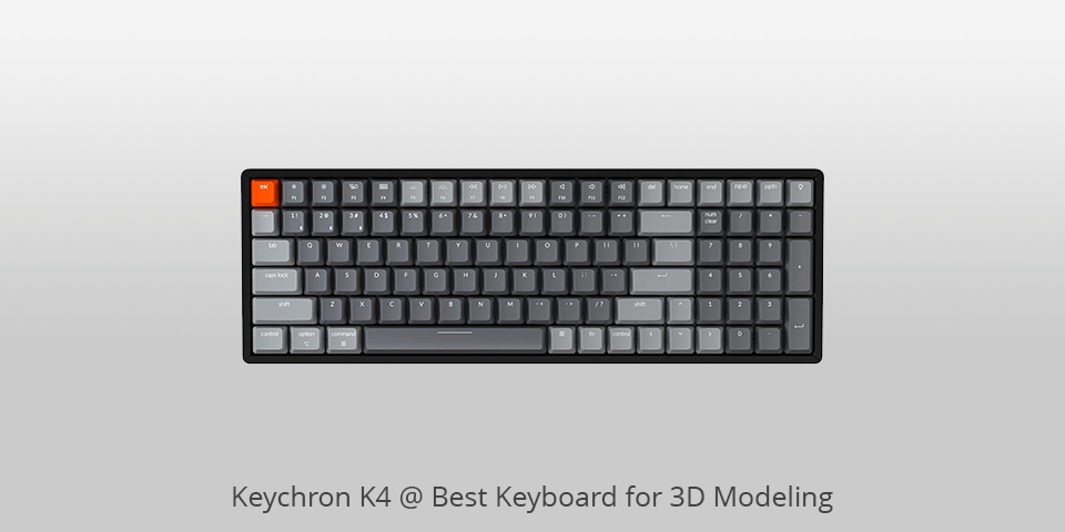 keychron k4 keyboard for 3d modeling