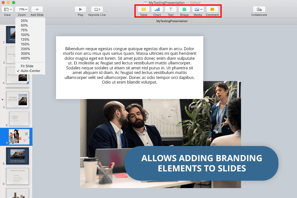 keynote slideshow maker for mac