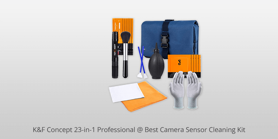 k&f concept 23-in-1 professional camera sensor cleaning kit