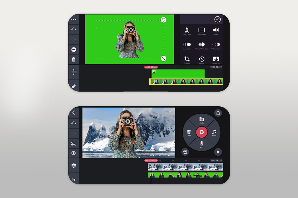 kinemaster free green screen app