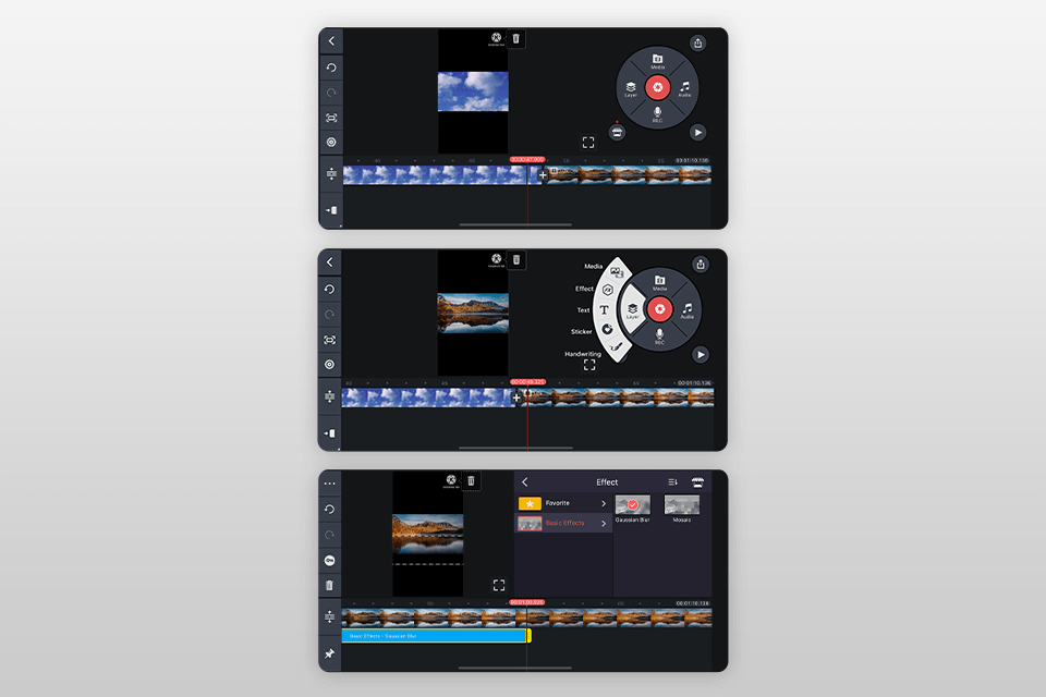 kinemaster free video editing app interface