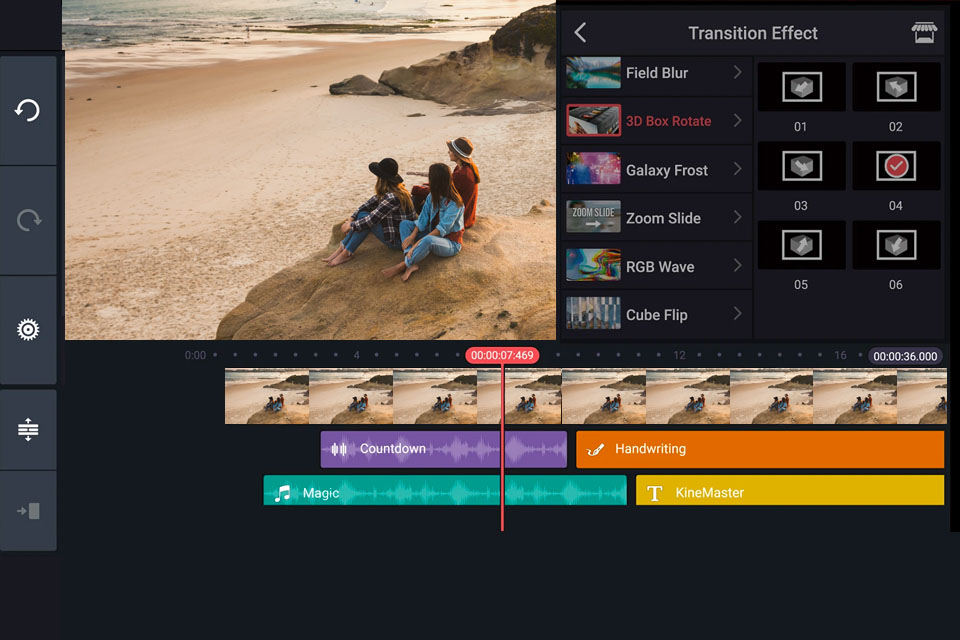kinemaster video editing software for windows interface