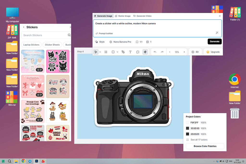 kittl ai sticker generator