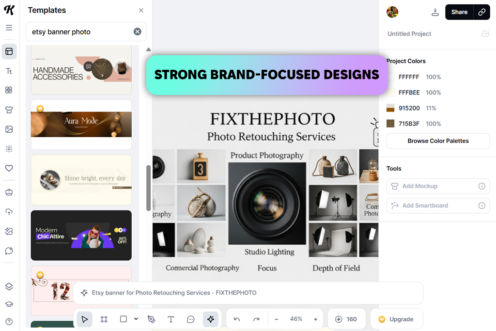 kittl etsy banner maker