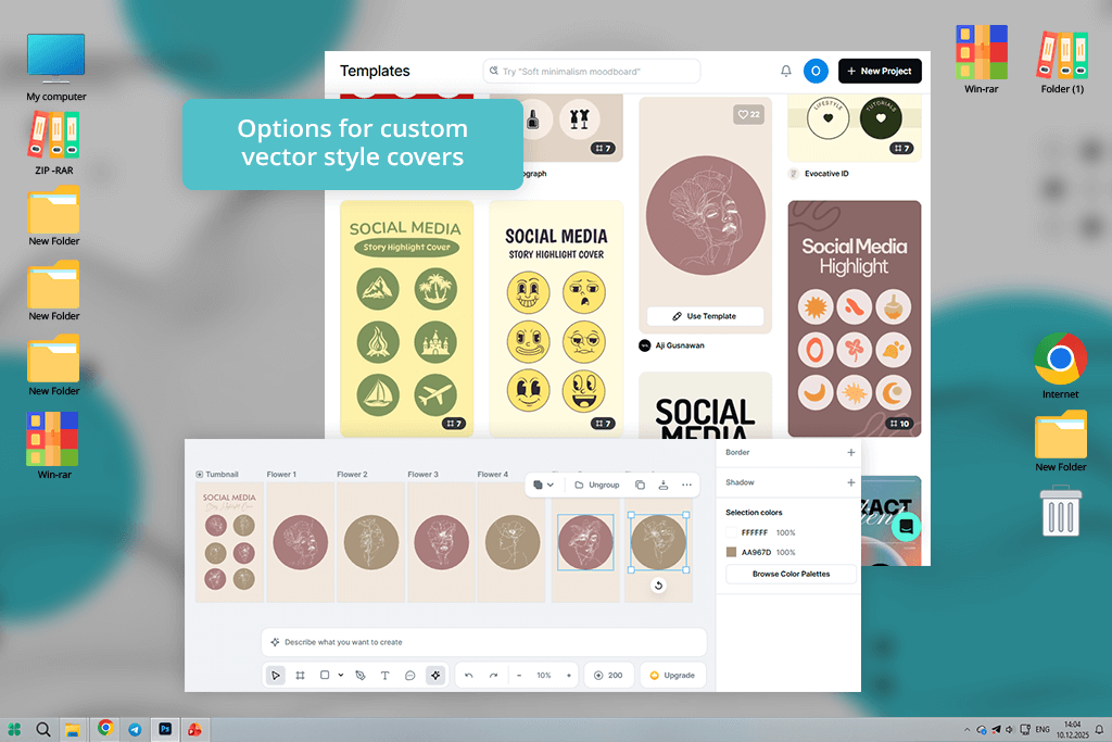 kittl instagram highlight cover maker