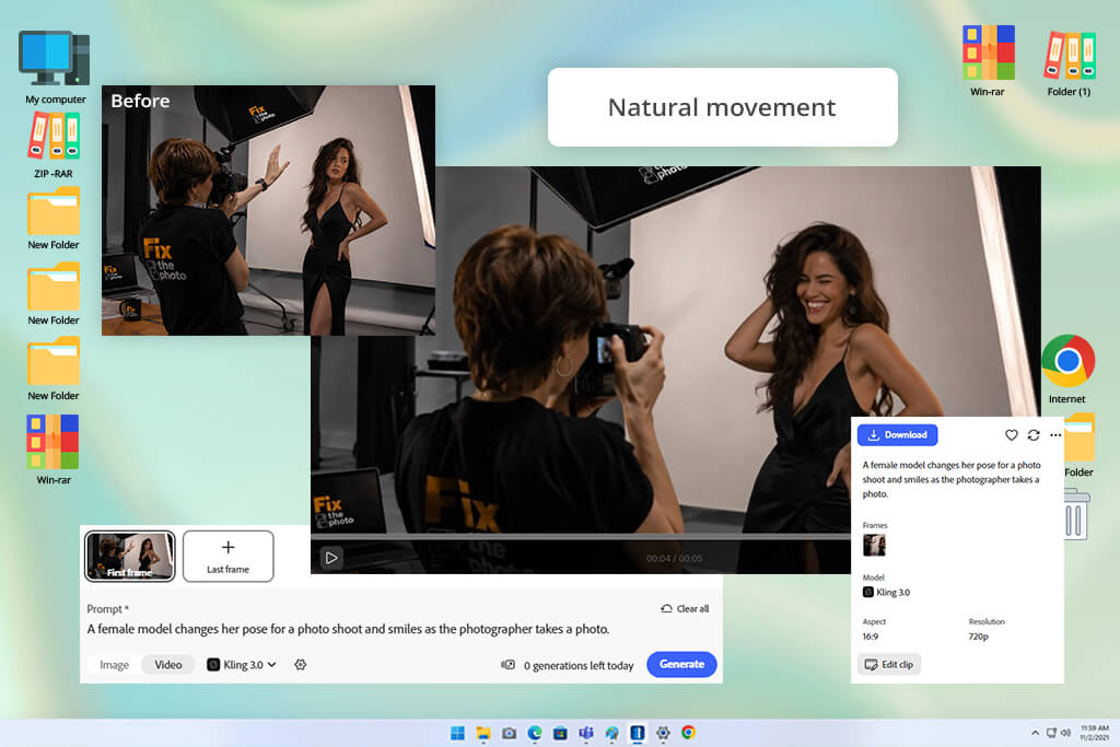 kling ai motion control in adobe firefly character movement