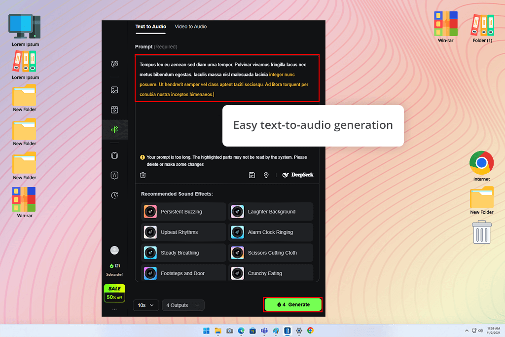 klingai ai sound effect generator