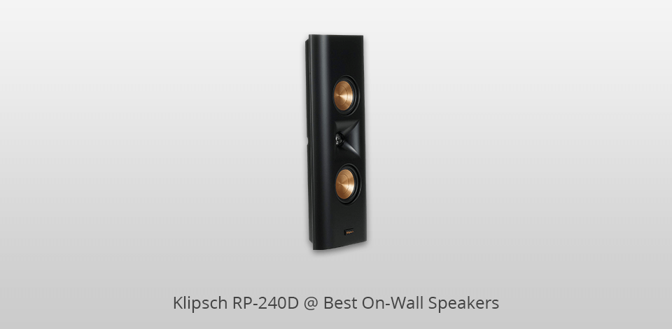 klipsch rp-240d on wall speakers