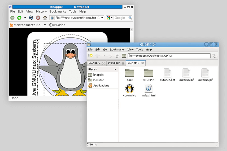 knoppix 8.1 download interface