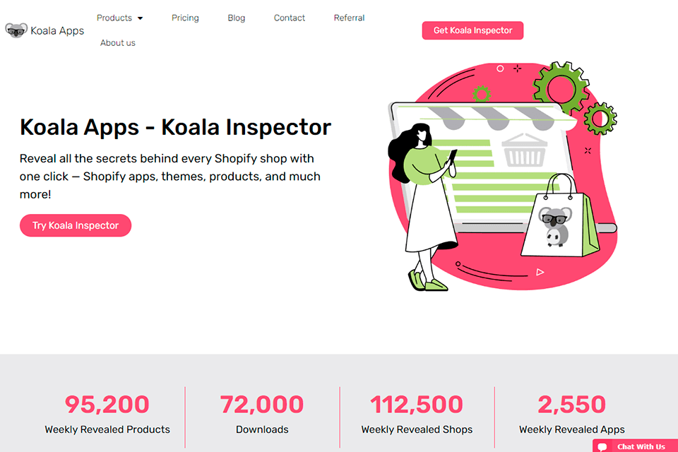 koala apps interface