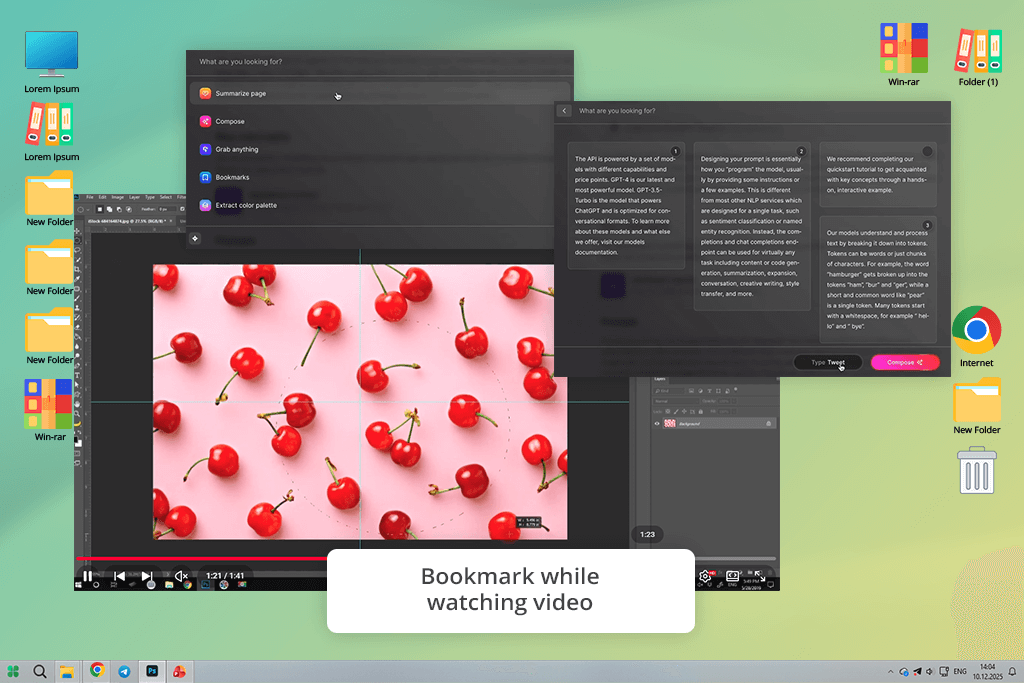 kome ai youtube transcript generator