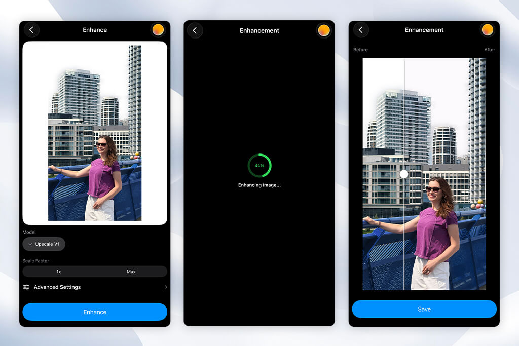 krea app to enhance photo quality