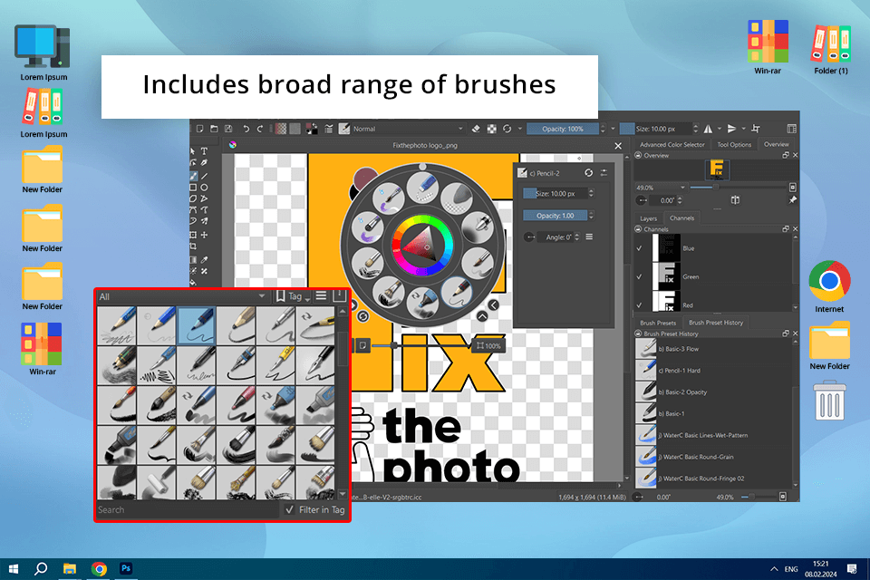 krita gratis vector grafische software