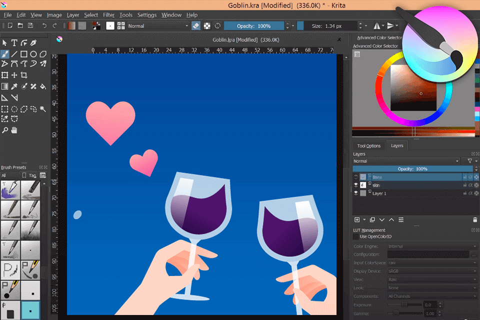 krita interface