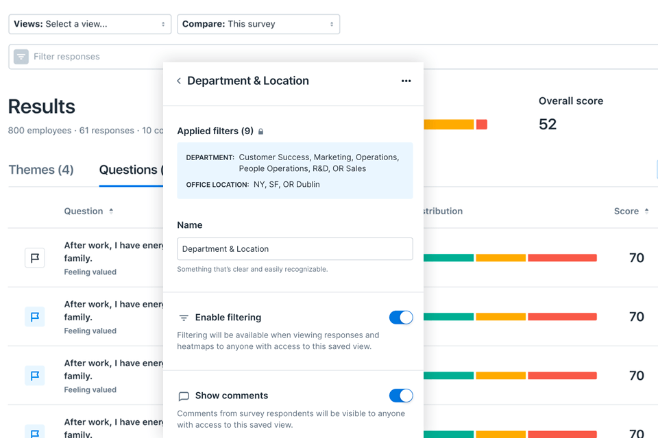 lattice employee engagement software interface