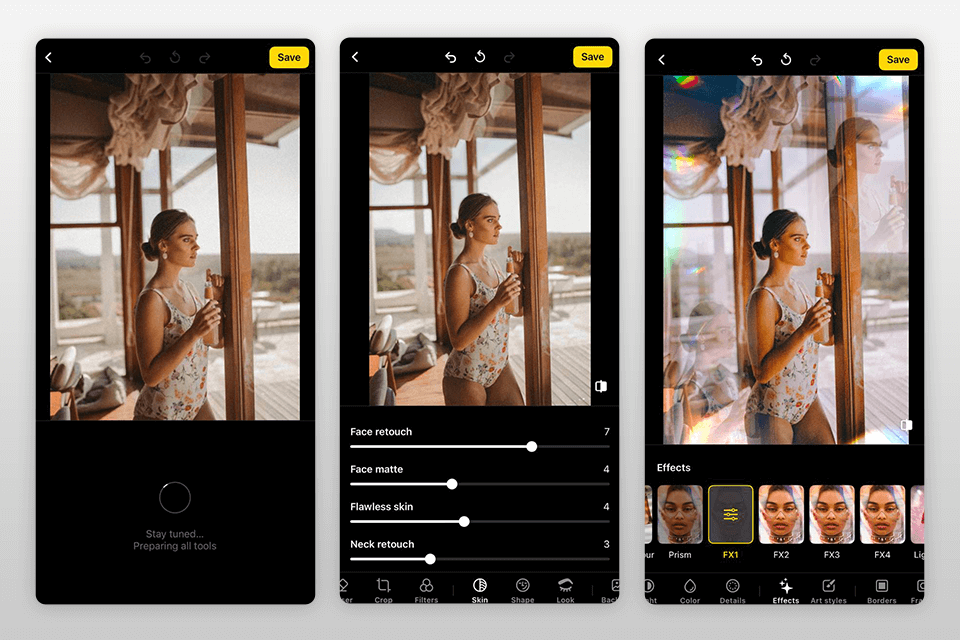 lensa ai photo editor interface