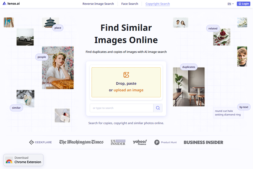 lenso ai stock photo finder