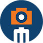 lensrentals camera lens rental logo
