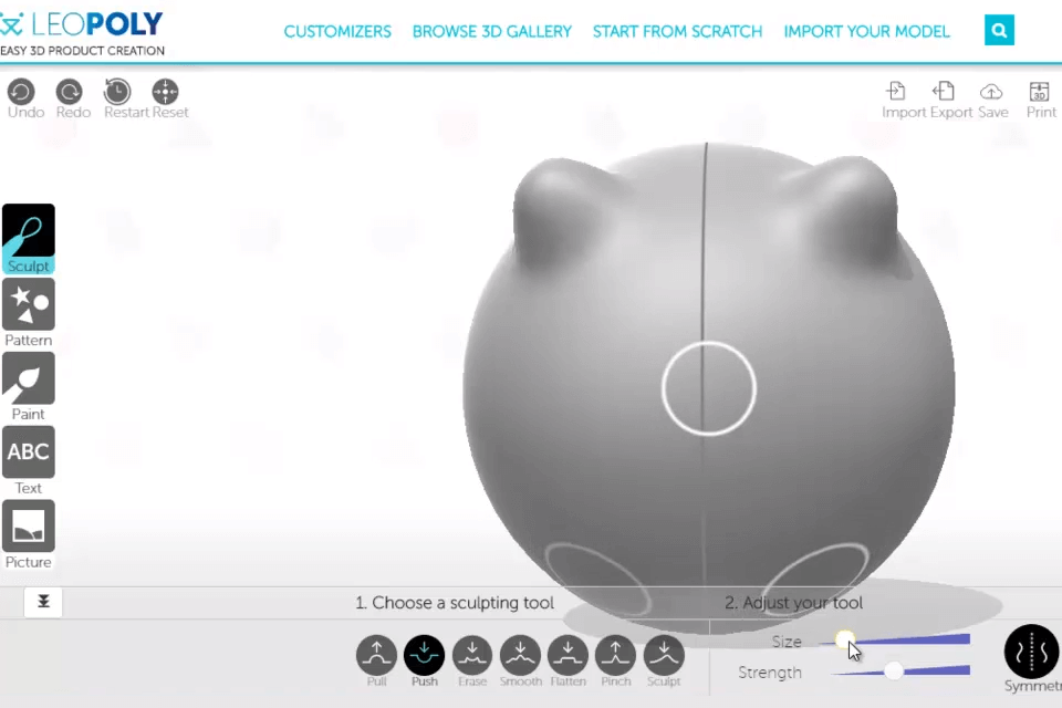 leopoly cad programs for kids interface