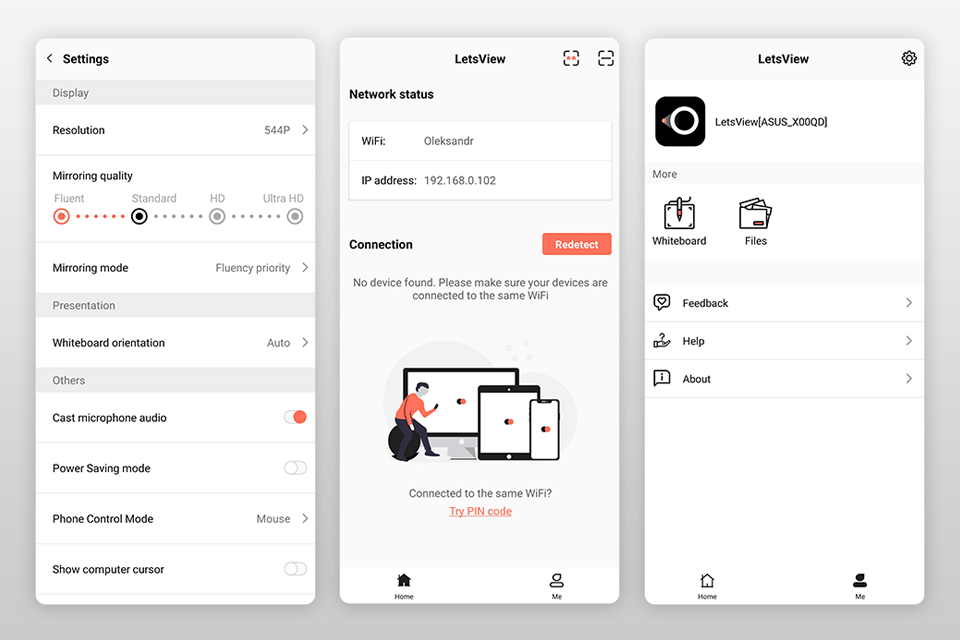 letsview interface