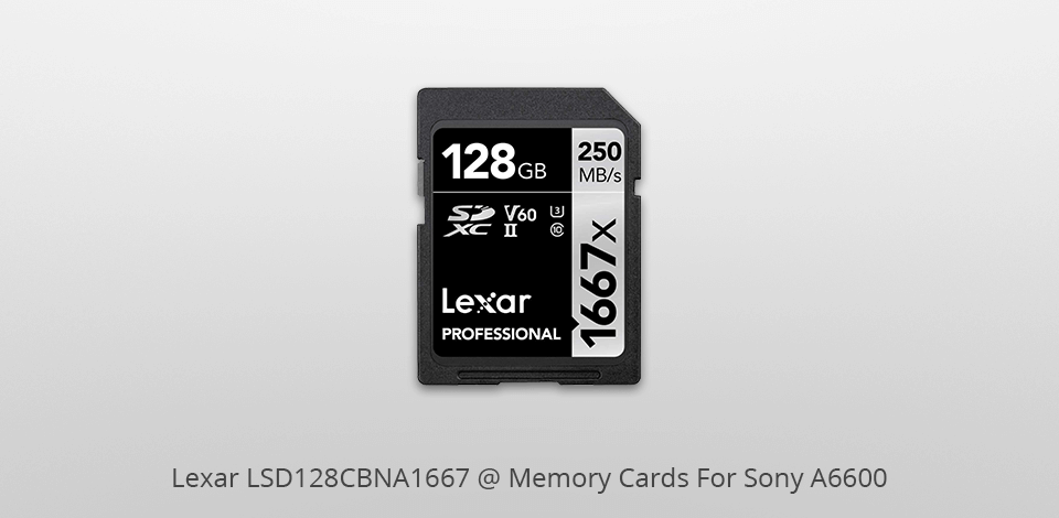 lexar lsd128cbna1667 memory card for sony a6600