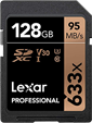 lexar professional 633x 128gb sd card for sony a6100
