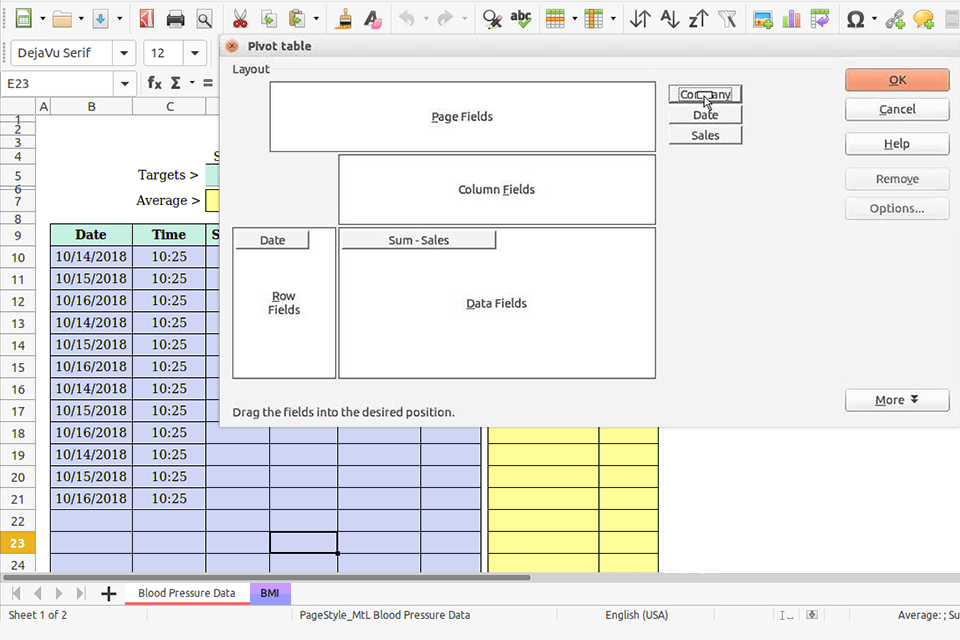 libreoffice calc interface