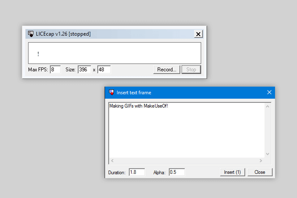 licecap gif recorder interface