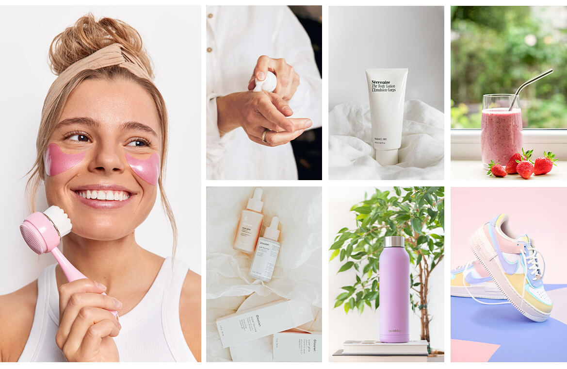lifestyle product photography collage