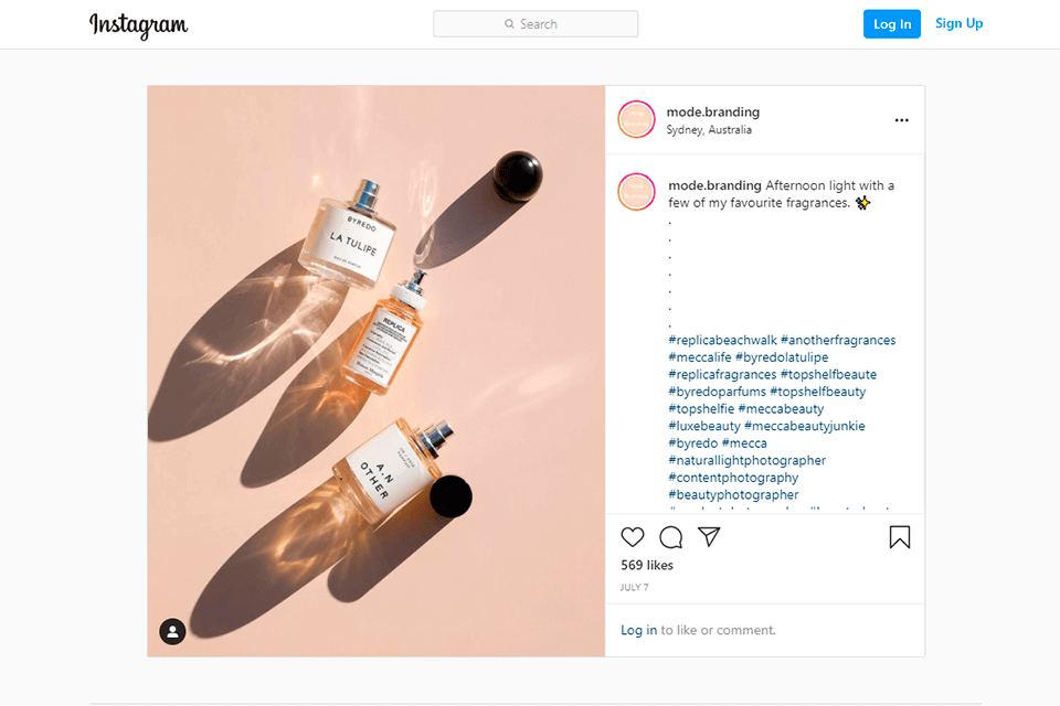 light and shadows product photography props