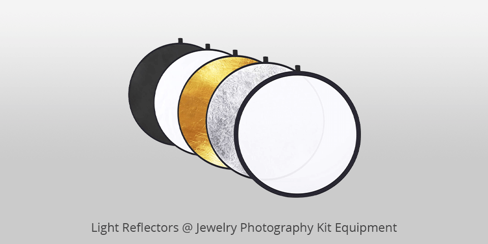 light reflectors jewelry photography kit