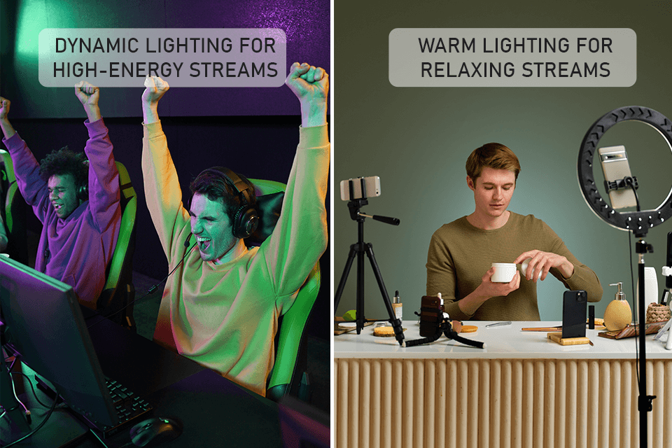lighting for streaming atmosphere
