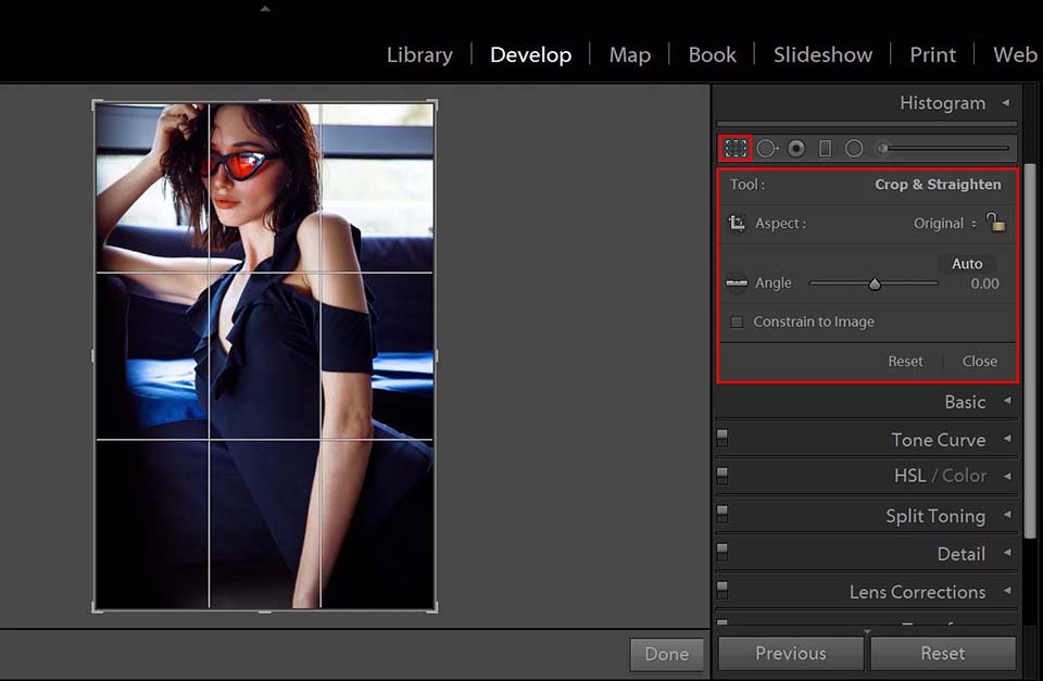 herramienta principal de lightroom classic