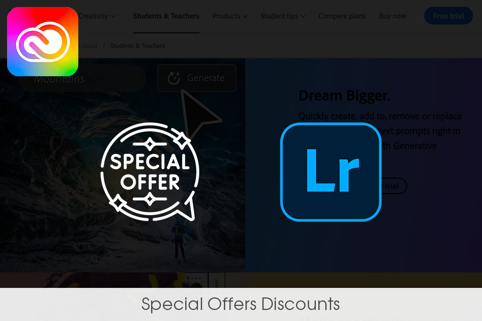 lightroom discounts special offers