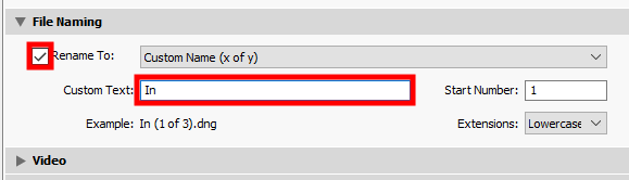 lightroom export settings for facebook and instagram image renaming