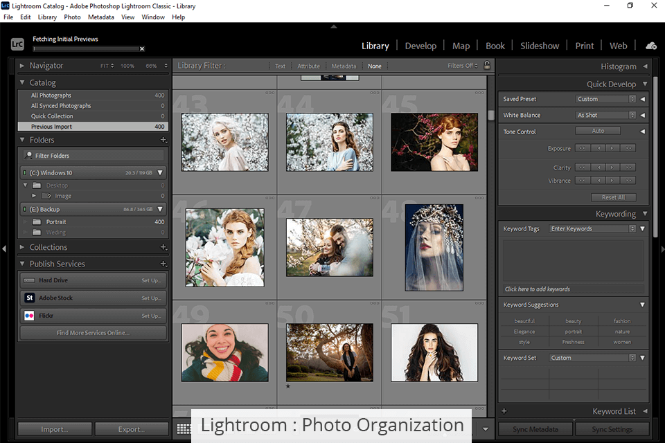lightroom library