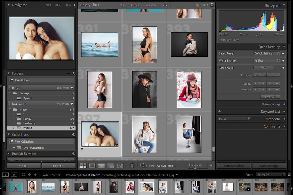lightroom photo organization