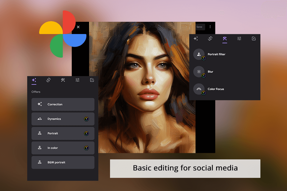 google photos editing