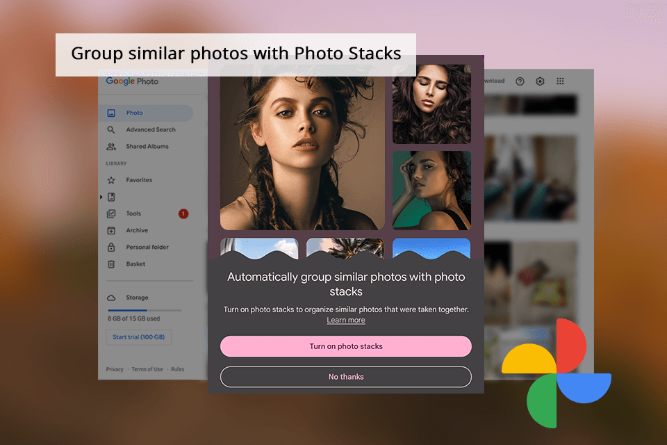 google photos organizing