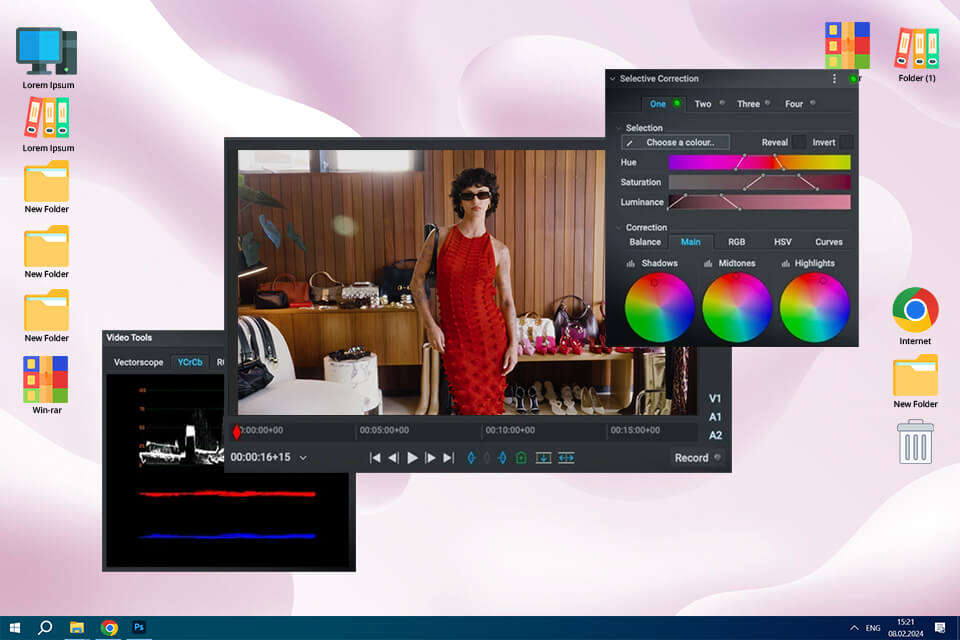 lightworks color grading software