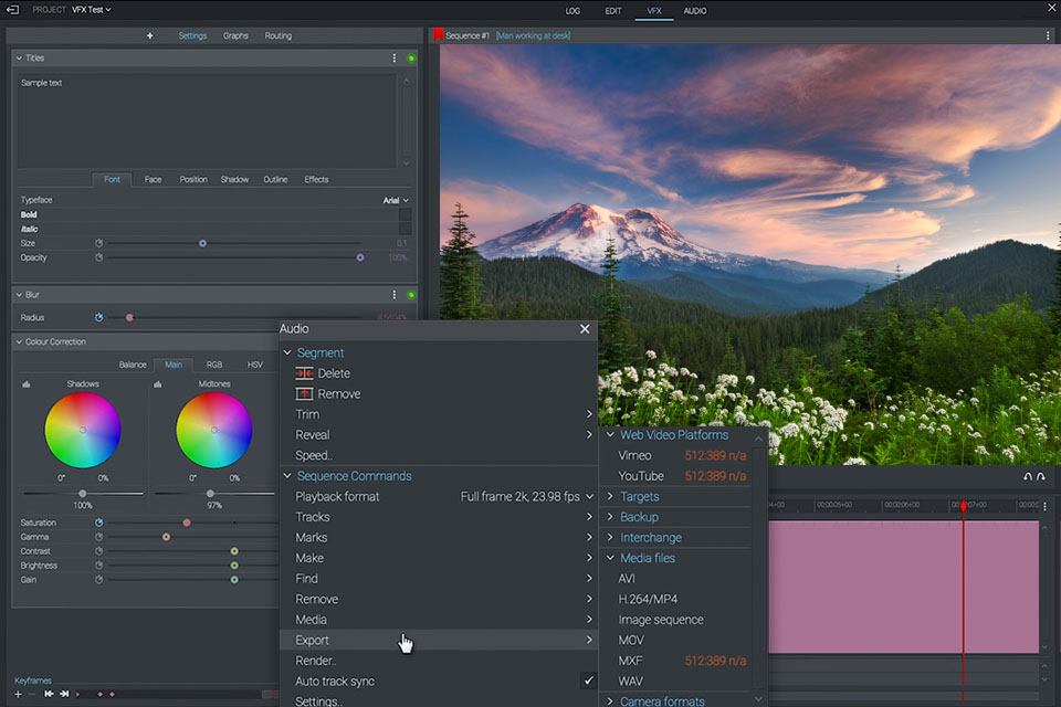 lightworks vegas pro alternative interface