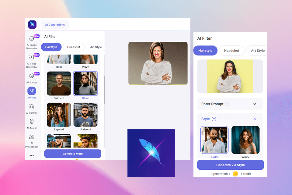 lightx ai hairstyle generator