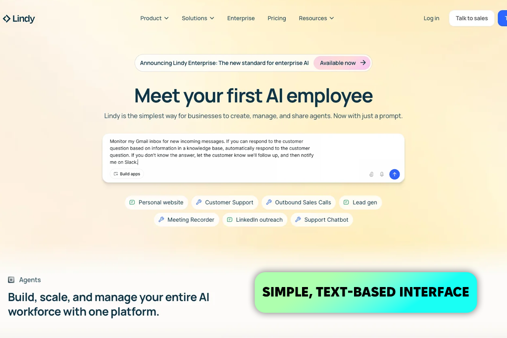 lindy interface
