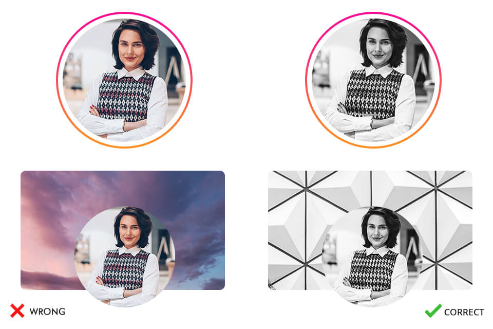 linked in profile pic black and white