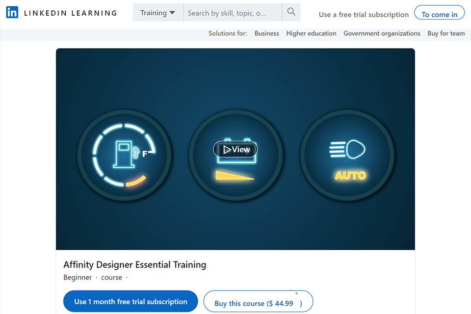 linkedin affinity designer essential training online courses