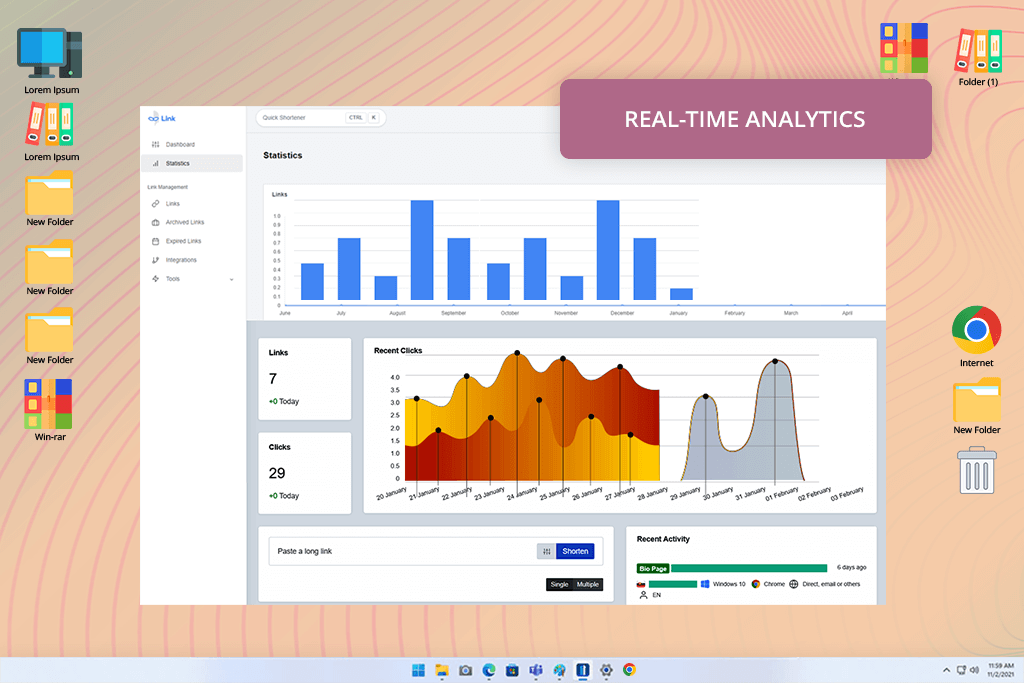 linkhero dynamic qr code generator interface