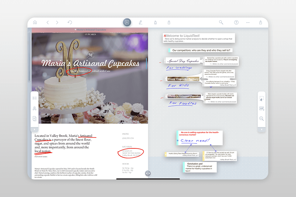 liquidtext pdf annotation app for ipad interface