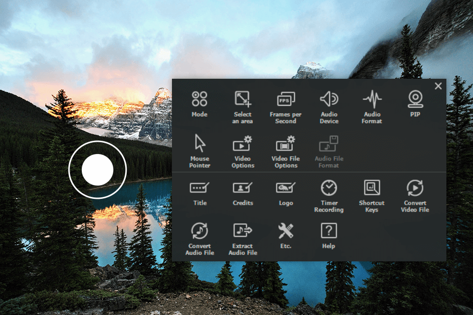 litecam hd screen recorder interface