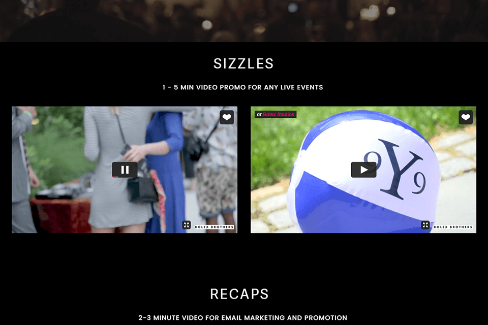 bolex brothers live event content