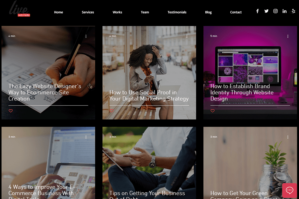 livewebmedia interface blog